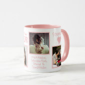 IHRE Fotos & Namen BESTE MAMA Tasse (VorderseiteRechts)