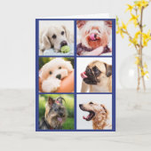 IHRE Fotos oder Niedliche Hunde Grußkarte Karte (Gelbe Blume)