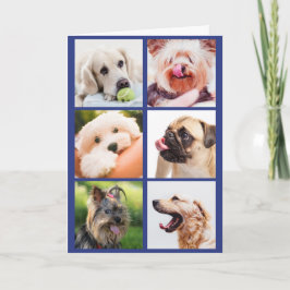 IHRE Fotos oder Niedliche Hunde Grußkarte Karte