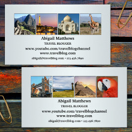 Ihre Fotos Reisen Agent oder Blogger Business Card Visitenkarte