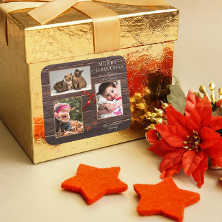 Ihre Fotos Rustic Wohn Weihnachtszeit Sticker