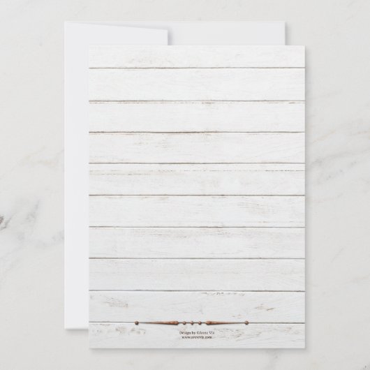 Ihre Fotos Rustikale Osterblasen und Brunch Einladung (Rückseite)