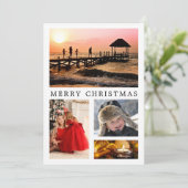 Ihre Fotos sammeln Weihnachtskarten Feiertagskarte (Stehend Vorderseite)