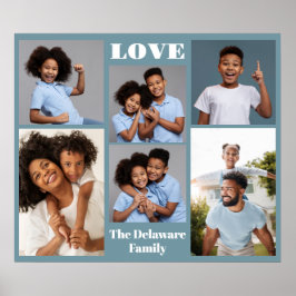 IHRE Fotos, Text & Farbe Poster