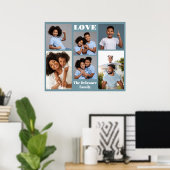 IHRE Fotos, Text & Farbe Poster (Heimbüro)