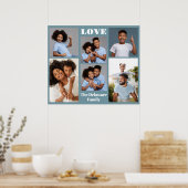 IHRE Fotos, Text & Farbe Poster (Küche)