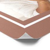 IHRE Fotos, Text & Farbe Poster (Ecke)