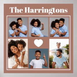 IHRE Fotos, Text & Farbe Poster