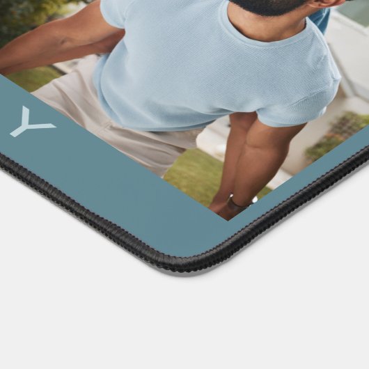 IHRE Fotos, Text & Farbe Schreibtischunterlage (Ecke)