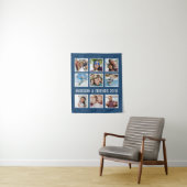 IHRE FOTOS, TEXT & FARBEN-Bänder Wandteppich (Beispiel)