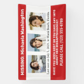 IHRE Fotos & Text "VERMISSTE PERSON" Banner (Vertikal)