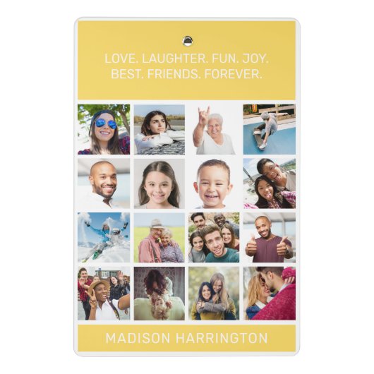 IHRE Fotos & Texte Mini Klemmbrett (Rückseite)