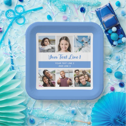 IHRE Fotos & Texte Pappteller (Party)