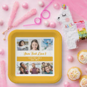 IHRE Fotos & Texte Pappteller (Party)