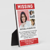 IHRE Fotos & Texte "VERMISST" Fotoplatte (Seite)