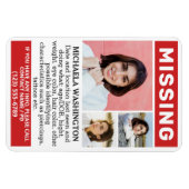 IHRE Fotos & Texte "VERMISST" Magnet (Horizontal)