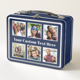 IHRE Fotos & Textformate-Kisten Metall Lunch Box