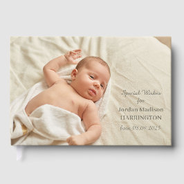 Ihre Fotos und Ihr individuelles Textbaby Gästebuch