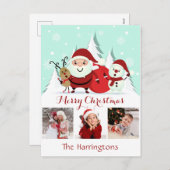 IHRE FOTOS Weihnachtspostkarte Feiertagspostkarte (Vorne/Hinten)