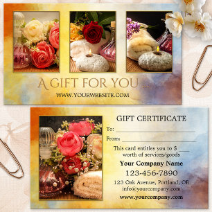 Ihre Fotos Wellness-Geschenkkarte