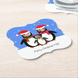 Ihre Fotos Winterpinguine Familienausstellungen Untersetzer