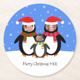 Ihre Fotos Winterpinguine Familienausstellungen Untersetzer