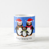 Ihre Fotos Winterpinguine Weihnachten Kaffeetasse (Mittel)