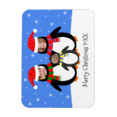 Ihre Fotos Winterpinguine Weihnachten Magnet (Vertikal)