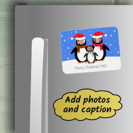 Ihre Fotos Winterpinguine Weihnachten Magnet