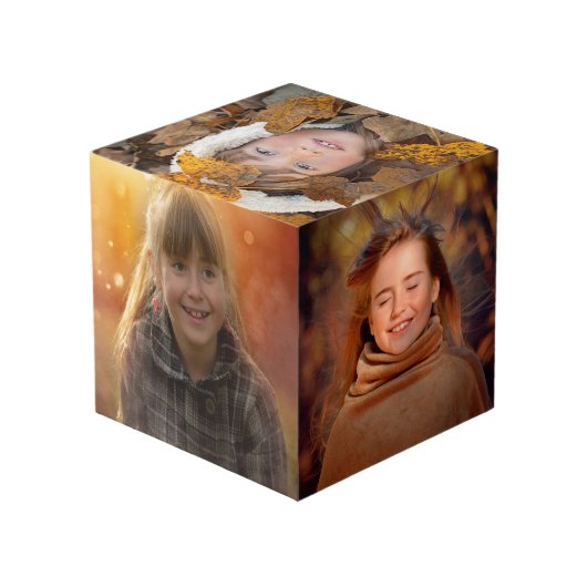 Ihre Fotos Würfel (Rückseite Schrägansicht)