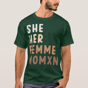 Ihre Frau ist eine starke Frau Que Trans Nonbin T-Shirt
