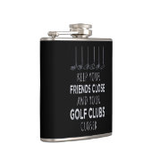 Ihre Freunde Nah und Ihre Golfklubs Naher behalten Flachmann (Rechts)