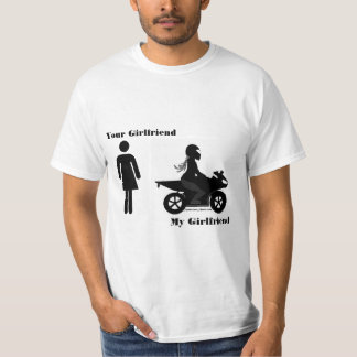 Ihre Freundin, mein Freundin-Motorrad T-Shirt