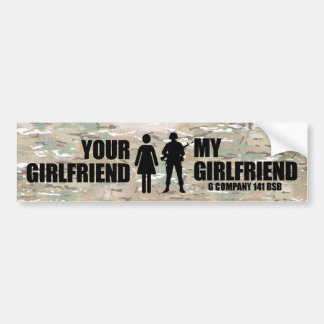Ihre Freundin - meine Girlfriend G Company 141 BSB Autoaufkleber