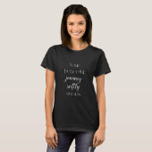 Ihre Friedliche Reise entfaltet sich sanft - Wachs T-Shirt (Vorne ganz)