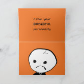 Ihre fürchterliche Personalkarte Karte (Innenseite)