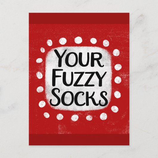 Ihre Fuzzy Socks Postkarte (Vorderseite)