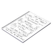 Ihre Geburt Ihr Weisen-gewundenes Notizbuch Notizblock (Linke Seite)