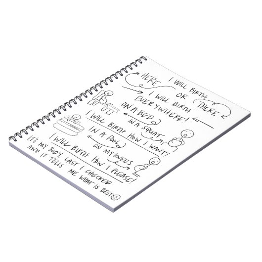 Ihre Geburt Ihr Weisen-gewundenes Notizbuch Notizblock (Linke Seite)