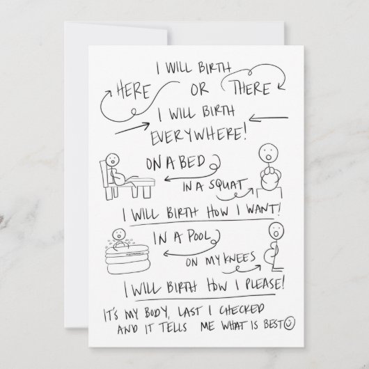 Ihre Geburt Ihre Weisen-Gruß-Karte Dankeskarte (Vorderseite)