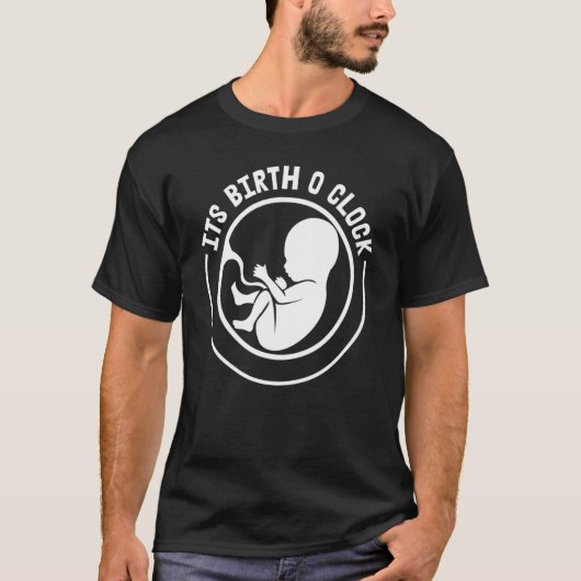 Ihre Geburt oder Uhr Dank Kindergeburt Doula Midfr T-Shirt (Vorderseite)