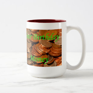Ihre Geburtstagsgeld-Münze Zweifarbige Tasse