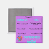 Ihre Gedanken sind wichtig Magnet (Vorderseite/Rückseite)