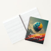 Ihre Gedanken über Ihre Welt Notizblock (Innenseite)