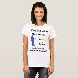 Ihre genannten Mann-Stunden weil eine Frau… T-Shirt