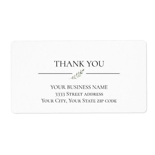 Ihre Geschäftsadresse Elegantes einfaches Produkt (Vorne)