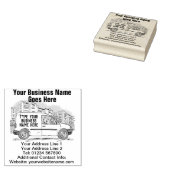 Ihre Geschäftsdetails auf einem Platz Gummistempel (Stempel)