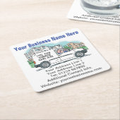 Ihre Geschäftsdetails zu Rechteckiger Pappuntersetzer (angewinkelt)