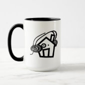 Ihre Gewohnheit 15 Unze-Wecker-Tasse Tasse (Links)