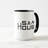 Ihre Gewohnheit 15 Unze-Wecker-Tasse Tasse (VorderseiteRechts)